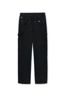 DISTRESSED DOUBLE KNEE WORK PANTS FOR MEN IN BLACK image 14