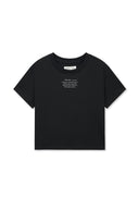LABEL POINT LETTERING CROP TOP IN BLACK image 10