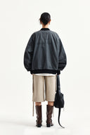 UTILITY CARGO BERMUDA PANTS IN BEIGE image 17