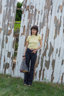 BUBBLY GRAPHIC PRINTING TOP IN LIGHT YELLOW image 8