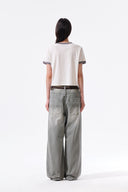 MATIN LOGO RINGER CROP TOP IN CREAM image 19