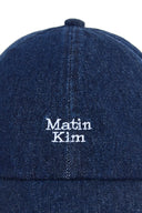 MATIN MINI LOGO DENIM BALL CAP IN BLUE