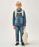 KIDS CLASSIC LOGO BACKPACK IN CREAM image 16