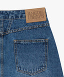 W LAYERED SKIRT DENIM PANTS IN BLUE image 18