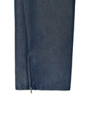 BACK TUCK DETAIL DENIM LIKE PANTS IN NAVY image 4