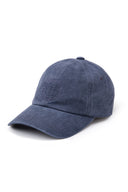 WASHED CIRCLE LOGO BALL CAP IN NAVY image 6