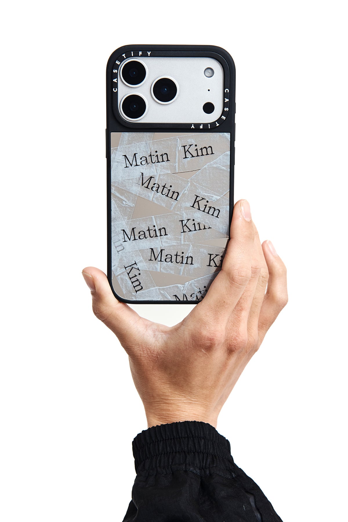 MATIN KIM X CASETIFY TAPE CASE IN SILVER