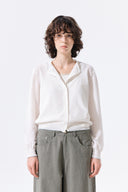 BACK LOGO SHEER CARDIGAN FOR WOMEN IN WHITE image 12