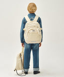 KIDS CLASSIC LOGO BACKPACK IN CREAM image 18