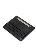 GLOSSY SLIM METAL CARD HOLDER IN BLACK image 3