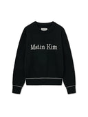 COLOR TRIM LINE LOGO PULLOVER IN IVORY image 15