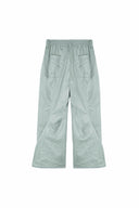 GLOSSY BANDING TRACK PANTS IN MINT image 3
