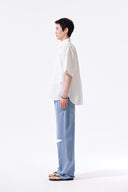 DISTRESSED DENIM PANTS FOR MEN IN BLUE image 7