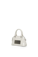 CURVE ZIP MINI BAG IN LIGHT GRAY image 7