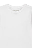 LABEL DETAIL SLIM FIT TOP IN IVORY image 15