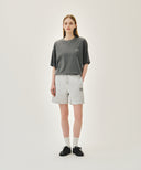 OUTLINE CLASSIC LOGO OVERSIZED DYEING TEE IN LIGHT BLUE image 9