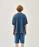 OUTLINE CLASSIC LOGO OVERSIZED DYEING TEE IN LIGHT BLUE image 20