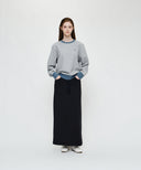 SMALL CLASSIC LOGO EMBROIDERY SWEATSHIRT IN HEATHER GREY