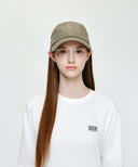 CLASSIC LOGO COVERED CAP IN DARK BEIGE