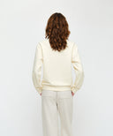 W CLASSIC LOGO SWEATSHIRT IN CREAM