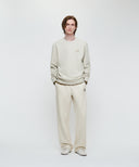 SMALL CLASSIC LOGO EMBROIDERY SWEATSHIRT IN OATMEAL
