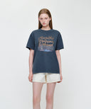 VINTAGE DRAWING ARDECHE OVERSIZED TEE IN VINTAGE BLUE