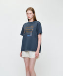 VINTAGE DRAWING ARDECHE OVERSIZED TEE IN VINTAGE BLUE