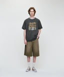 VINTAGE DRAWING ARDECHE OVERSIZED TEE IN CHARCOAL GREY