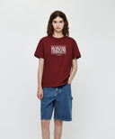CLASSIC LOGO TEE IN BURGUNDY