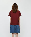 CLASSIC LOGO TEE IN BURGUNDY