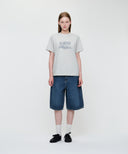 EIFFEL CLASSIC LOGO TEE IN LIGHT HEATHER GREY