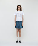 W SWAN GRAPHIC TEE IN WHITE
