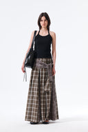 LABEL DETAIL HALTER TANK TOP IN BLACK image 18