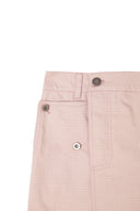 POCKET FOLDOVER WRAP MINI SKIRT IN INDIAN PINK image 13