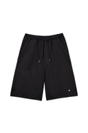 BACK POCKET GLITTER BERMUDA SWEATPANTS FOR MEN IN BLACK image 1