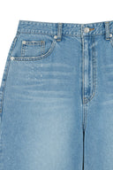 DISTRESSED DENIM PANTS FOR MEN IN BLUE image 15