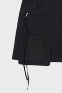TWO WAY CARGO MINI SKIRT IN BLACK image 5