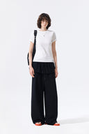 LABEL DETAIL SLIM FIT TOP IN IVORY image 8
