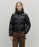 W BASIC CROP DOWN JACKET IN BLACK image 14