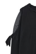 WEAVING LONG SLEEVE TOP IN BLACK image 14