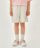 KIDS CLASSIC LOGO SWEAT SHORTS IN OATMEAL image 11