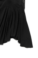 UNBALANCE FLARE FOLDING SKIRT IN BLACK image 17