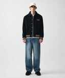 M CUFFS ROUND DENIM PANTS IN BLUE image 1