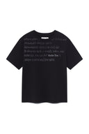 LOGO POINT LETTERING GRAPHIC TOP IN BLACK image 1