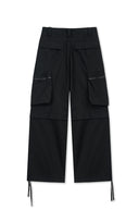 DETACHABLE CARGO PANTS IN CHARCOAL GREY image 2