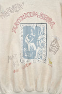 VINTAGE WASHED GRAFFITI HOODY ZIP UP IN BEIGE image 16