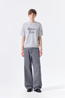 HALF SLEEVE LOGO PULLOVER FOR MEN IN LIGHT GRAY image 8