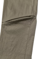 ZIPPER DETAIL NYLON PANTS IN KHAKI image 5
