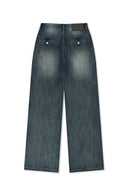 STUD POINT DENIM PANTS IN BLUE image 15