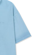 SMALL LOGO WASHED PIQUE TOP FOR MEN IN CHARCOAL GREY image 5
